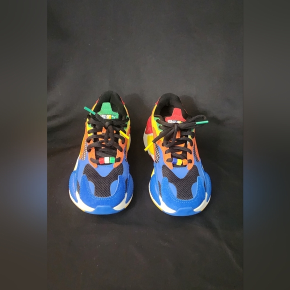 Puma RS-X3 Rubik's Cube Sneakers in Palace Blue-High Risk Red Size EUR 37 - Picture 3 of 16